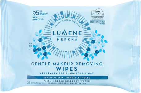 Lumene Herkkä removing wipes 25 st