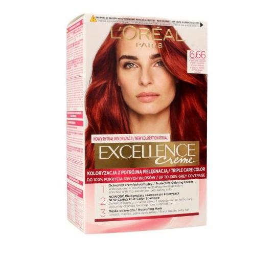 L'Oreal Excellence Creme Creme Intens rød farve 6,66 1op.