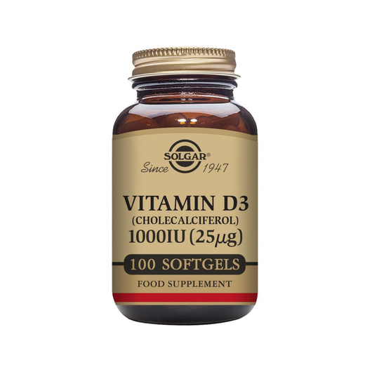 SolgarVitamin D3 25 ug Kolekalciferol 100 kapslar