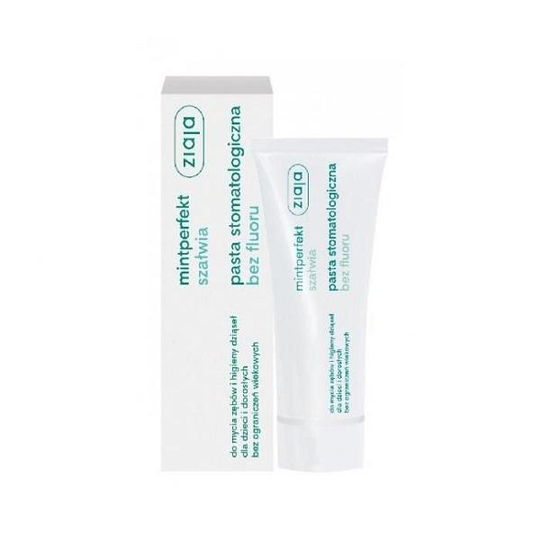 ZIAJA Mintperfekt dental paste toothpaste without fluoride Sage 75ml