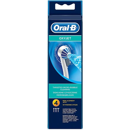 Oral-B tandborsthuvuden, OxyJet ED 17-4 huvuden, för vuxna, antal borsthuvuden ingår 4, vit