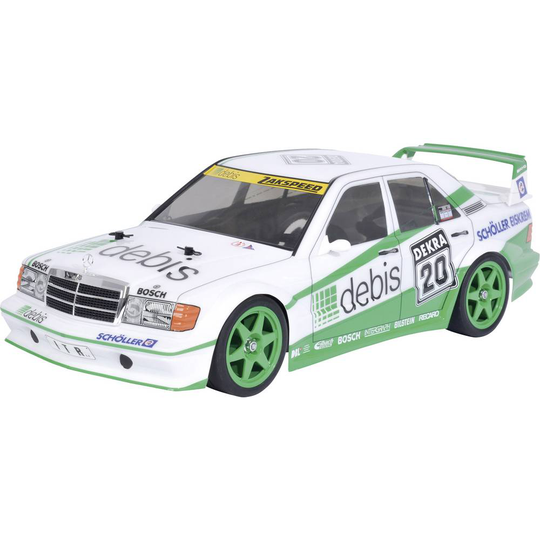 Tamiya TT-01E Mercedes Benz 190E debis Zakspeed Borst motor 1:10 RC modellbil Elektrisk Gatumodell Fyrhjulsdrift (4WD)