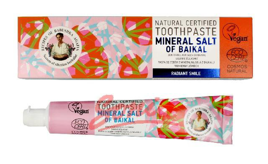 Dear Babushka recipe Agafii Toothpaste radiant smile of Baikal Mineral Salt 85g
