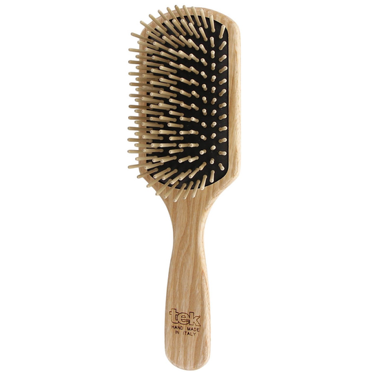 Tek Large Paddle Brush With Short Wooden Pins