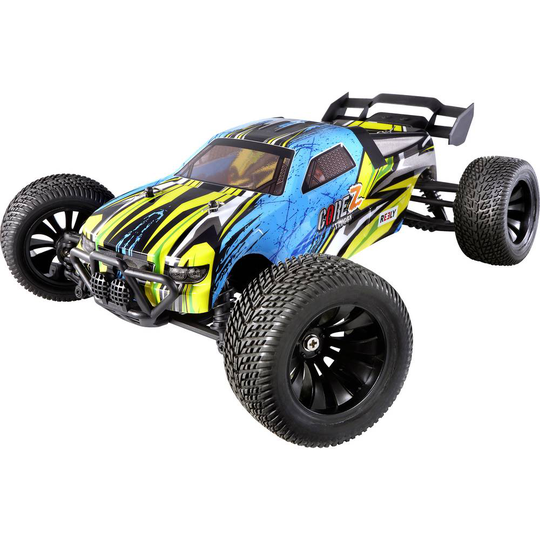 Reely Borst motor 1:10 XS RC Bil nybörjare Elektrisk Truggy Fyrhjulsdrift (4WD) RtR 2,4 GHz inkl. batteri och laddnings