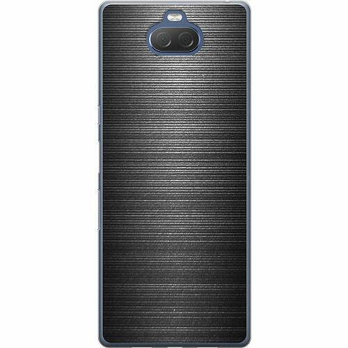Sony Xperia 10 Plus Genomskinligt Skal Brushed Metal
