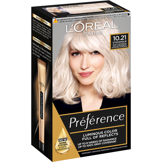 Loreal Paris Préférence 10.21 Stockholm Extra Ljus Pärlemorblond