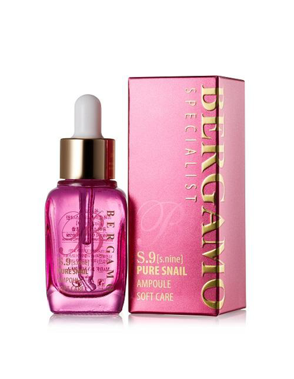 BERGAMO_Specialist S.9 Pure Snail Soft Care Ampoule serum do twarzy ze Ĺ>luzem Ĺ>limaka 30ml