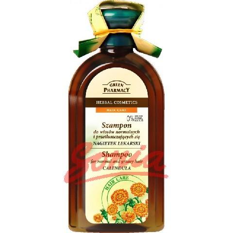 Grön Pharmacy Shampoo för normalt hår och fet Marigold