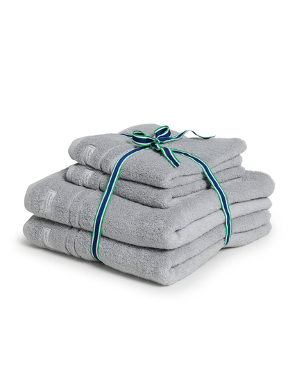 GANT Organic Premium Handduk 4p - Light Grey 50x70/70x140