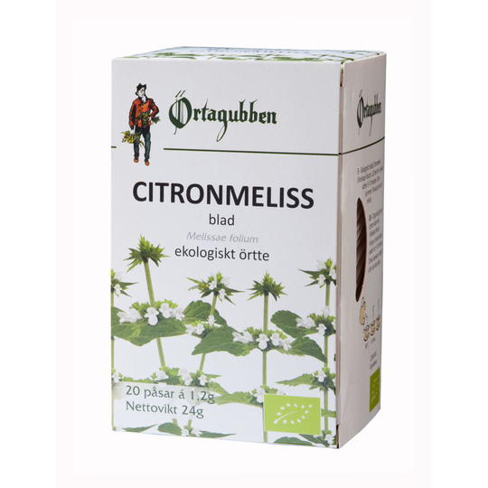 Örtagubben Citronmeliss blad Te-påsar 20x1,2gr