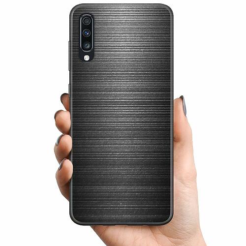 Samsung Galaxy A70 TPU Mobilskal Brushed Metal