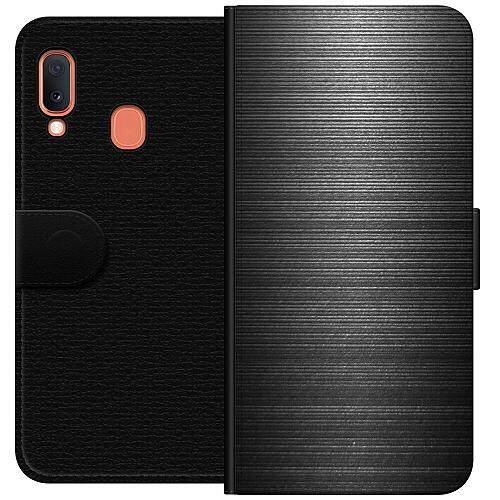 Samsung Galaxy A20e Plånboksfodral Brushed Metal