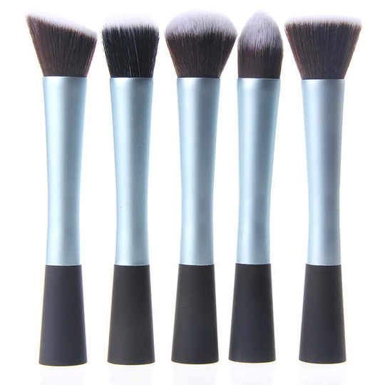 5 st. Blå Make-up / sminkborstar av bästa kvalité