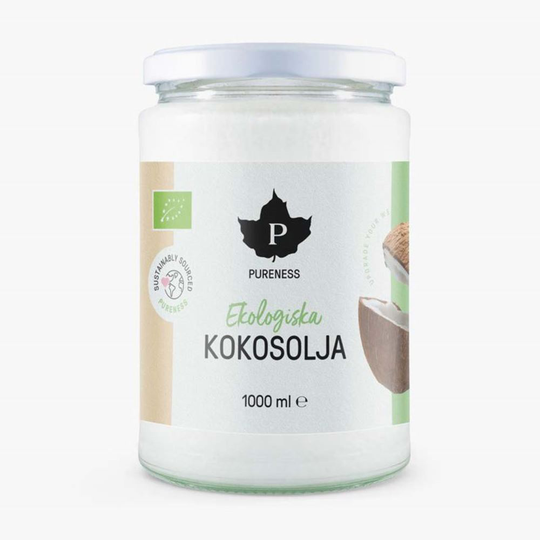 Ekologisk Kokosolja, 1000 ml, Kosttillskott
