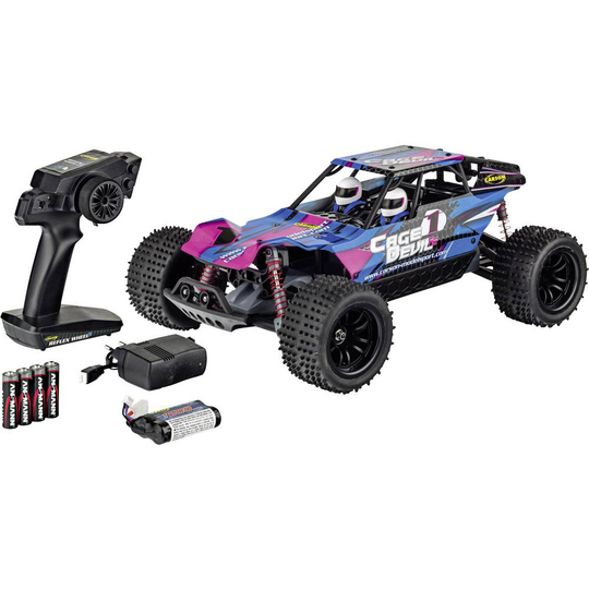 Carson Modellsport Cage Devil FE Borst motor 1:10 RC modellbil Elektrisk Buggy Bakhjulsdrift (2WD) 100% RtR 2,4 GHz ink