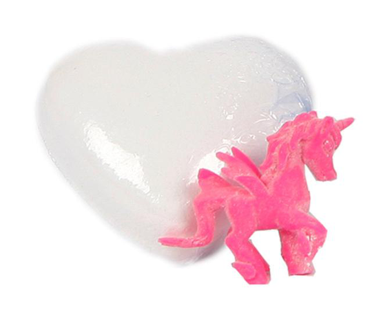 brusande boll Enhörning tjejer mineraler vit/rosa