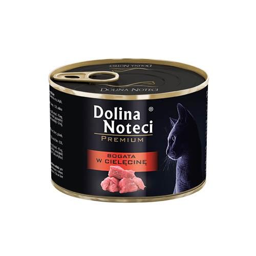 Dolina note för katt rik på kalvkött 185g