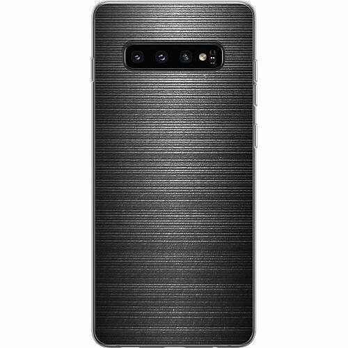 Samsung Galaxy S10 Mjukt skal - Brushed Metal