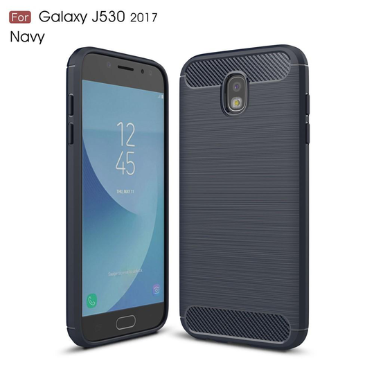Carbon Brushed Skal till Samsung Galaxy J5 (2017) - Blå