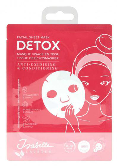 ansiktsmask Detox dam röd