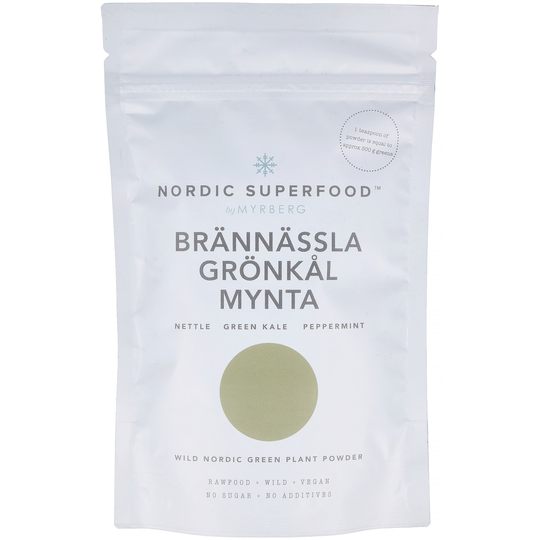 Nordic Superfood by Myrberg Green Brännässla, Grönkål, Mynta
