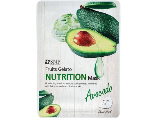 SNP SNP_Fruits Gelato Nutrition Mask nourishing sheet mask with avocado extract 25ml