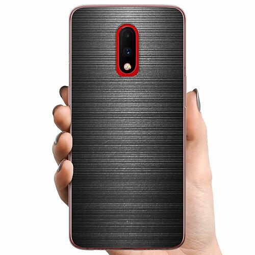OnePlus 7 TPU Mobilskal Brushed Metal