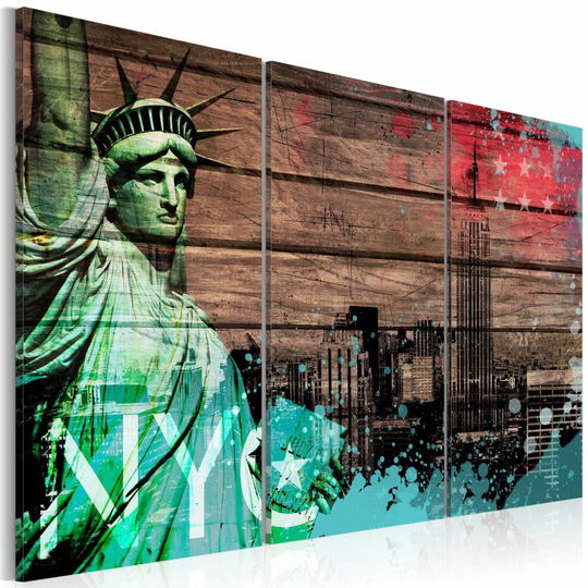 Tavla - NYC collage II (90 x 60 cm)
