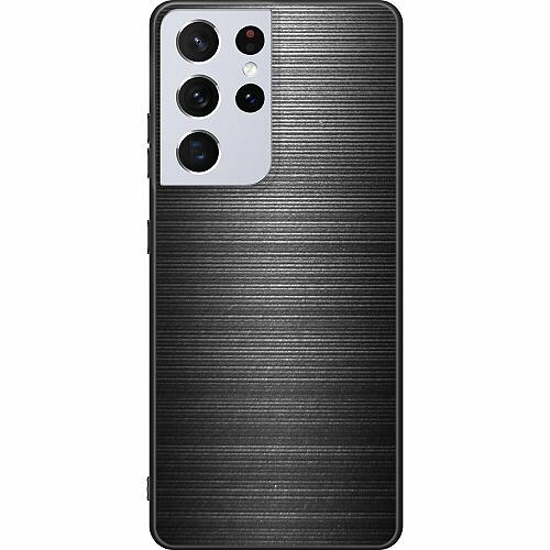 Samsung Galaxy S21 Ultra 5G Svart Skal Brushed Metal