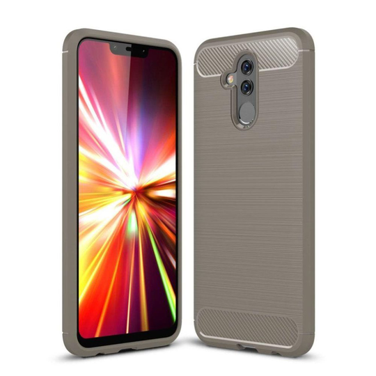 Huawei Mate 20 Lite carbon fiber texture brushed case - Grey