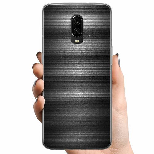 OnePlus 6T TPU Mobilskal Brushed Metal