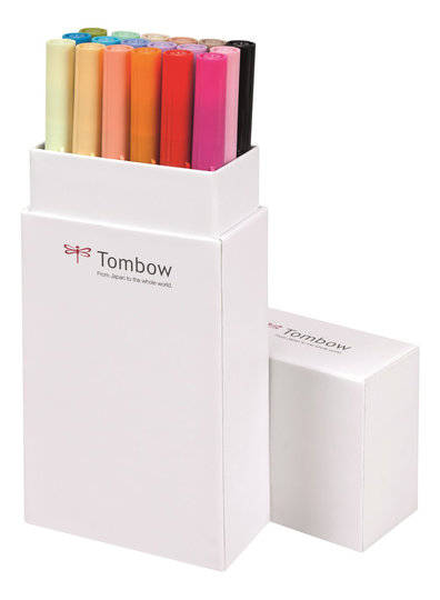 Brush Pen Ritpennor Tombow ABT Dual Brush Bas2 18-pack
