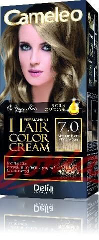 Delia Cosmetics Cameleo HCC permanent paint Omega + 7.0 No. Medium Blonde 1op.