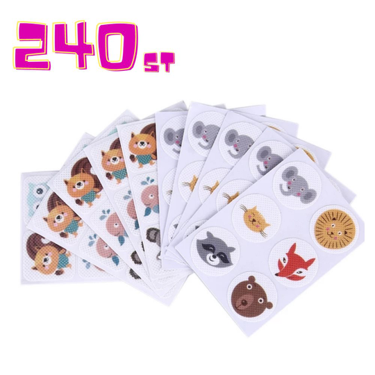 240 st Myggavvisande MyggPatches, klisterlappar, klistermärken 100% naturlig giftfri ren eterisk olja, myggmedel, myggolja