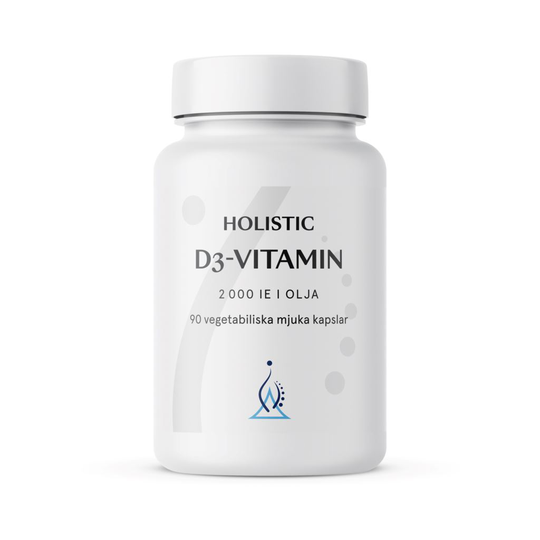 Holistic D3-vitamin 2000IE i olja 90 kapslar