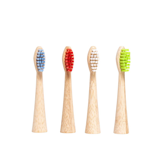 A Good Company Eltandborsthuvud Bambu Mjuk - Kompatibel med Oral-B Eltandborstar - 4 st