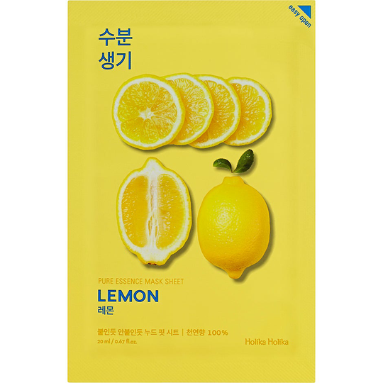 Holika Holika Pure Essence Mask Sheet - Lemon, Holika Holika Ansiktsmask