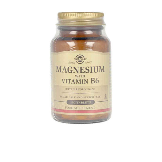 Magnesium + B6-vitamin Solgar (100 uds)