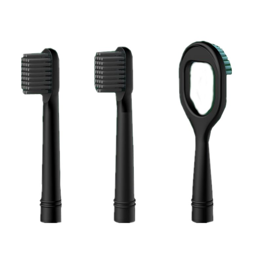 Tandhygien-set med tandborsthuvud och tungskrapa för SK-01