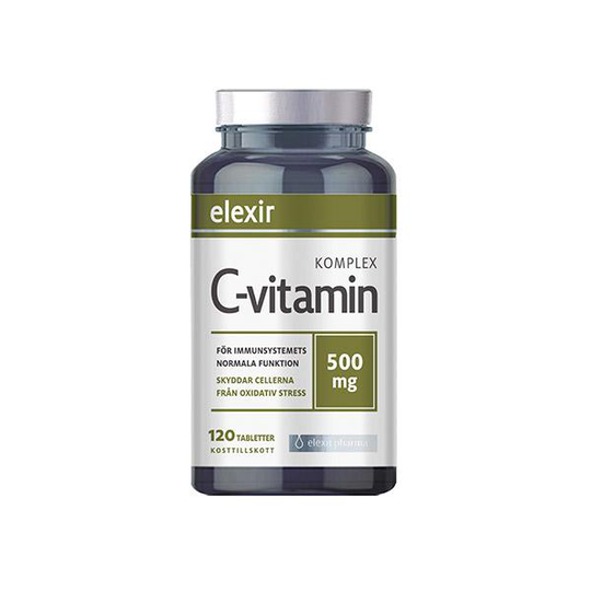 Elexir Pharma C-vitamin komplex, 120 tabletter