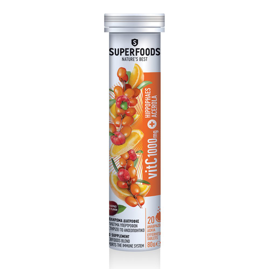 VIT C 1000MG HAVTORN + ACEROLA