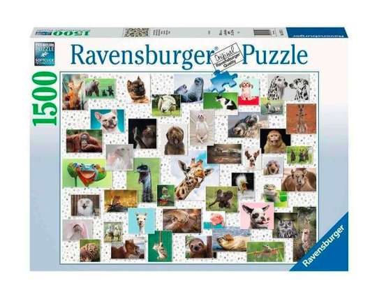 Ravensburger Puzzle Funny Animals Collage 1500 - 16711
