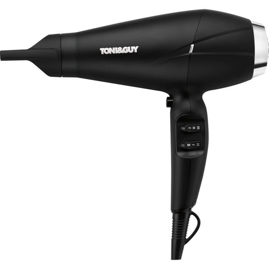 TONI & GUY- TGDR5374UKE- Volumizing Brush & Shine Hair Dryer 2 in 1- Black