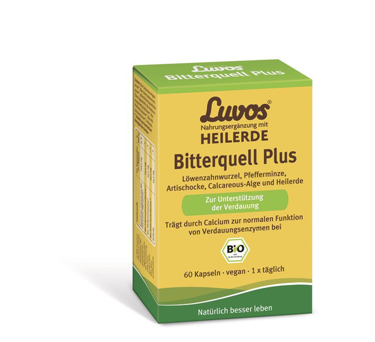 Luvos kosttillskott med Heilerde Bitterquell Plus Kapslar, 60 st