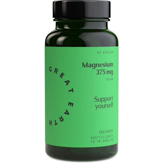 Great Earth Magnesium 375 mg 60 kapslar