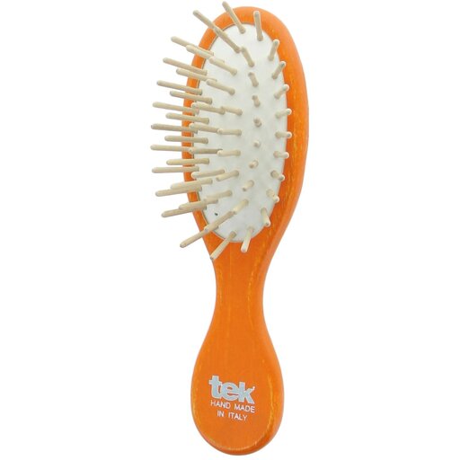 Small Oval Hair Brush With Short Wooden Pins