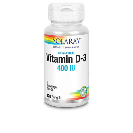 Pärlor Solaray D3-vitamin (120 uds)