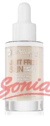 Bell Hypoallergenic Liquid Concealer Just Free Light Skin Liquid Concealer No. 01 Ivory 8.5g