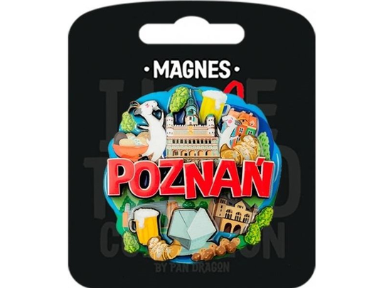 PAN DRAGON Magnes Poznan collage - i love poland C